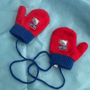 NHL Kids Red and Blue Mittens